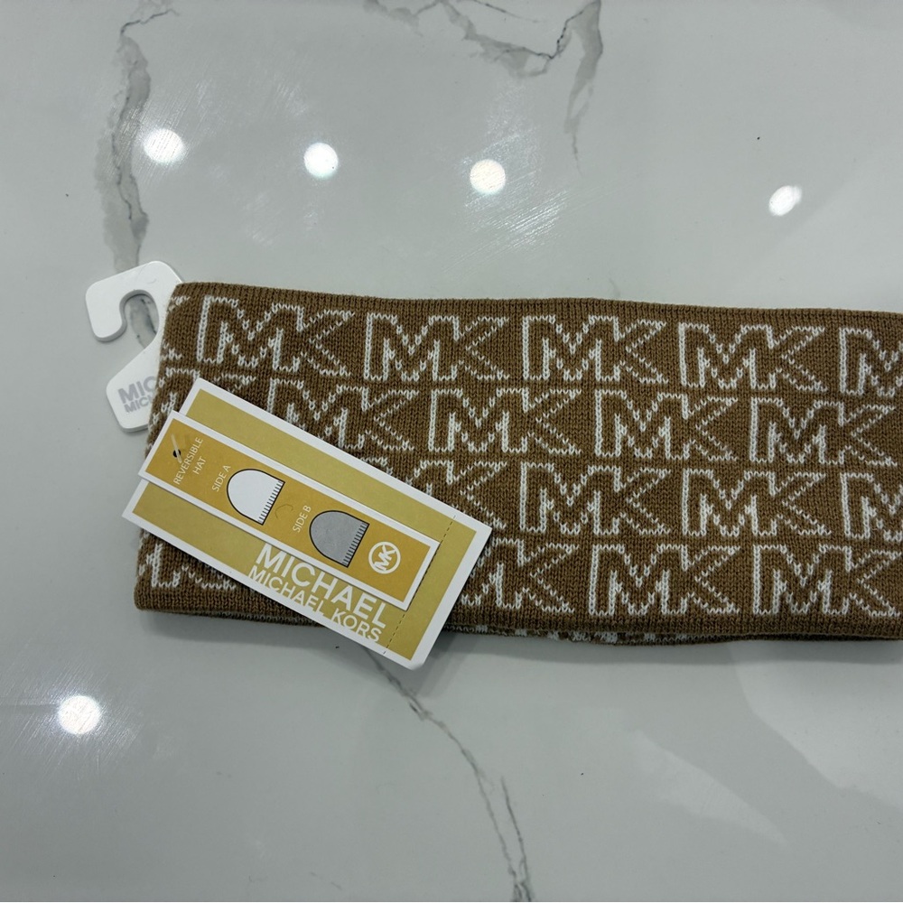 Michael Kors Beige Reversible Head Band